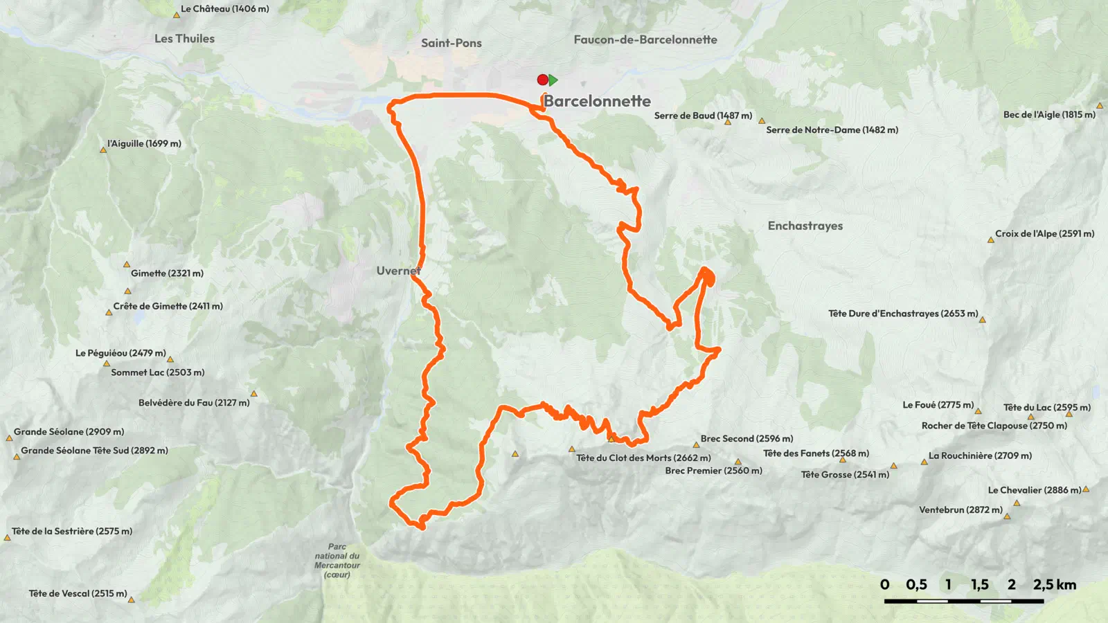 Die Route im Überblick