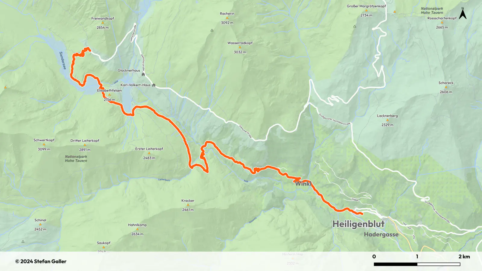 Großglockner Mountainrun Route