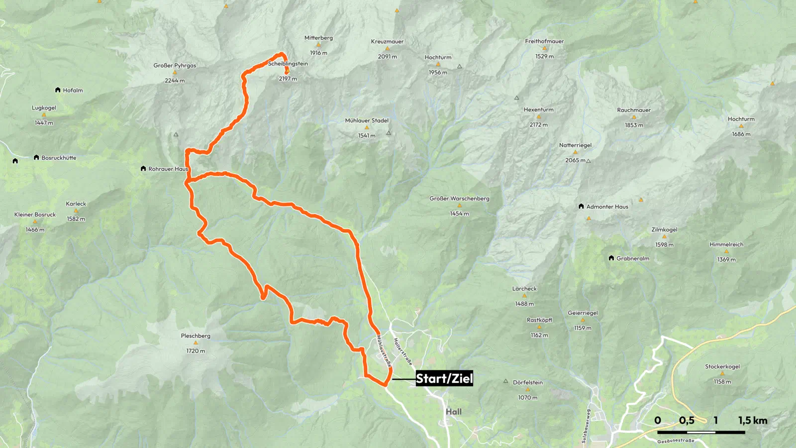 Die Route im Überblick