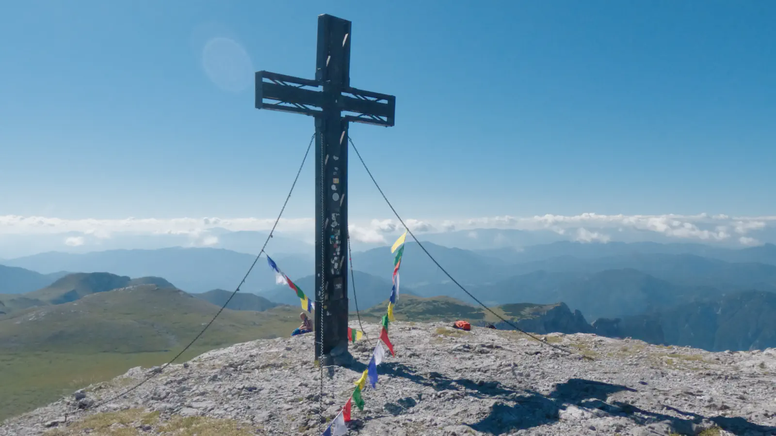 Das Gipfelkreuz am Hochschwab (2.277 m)