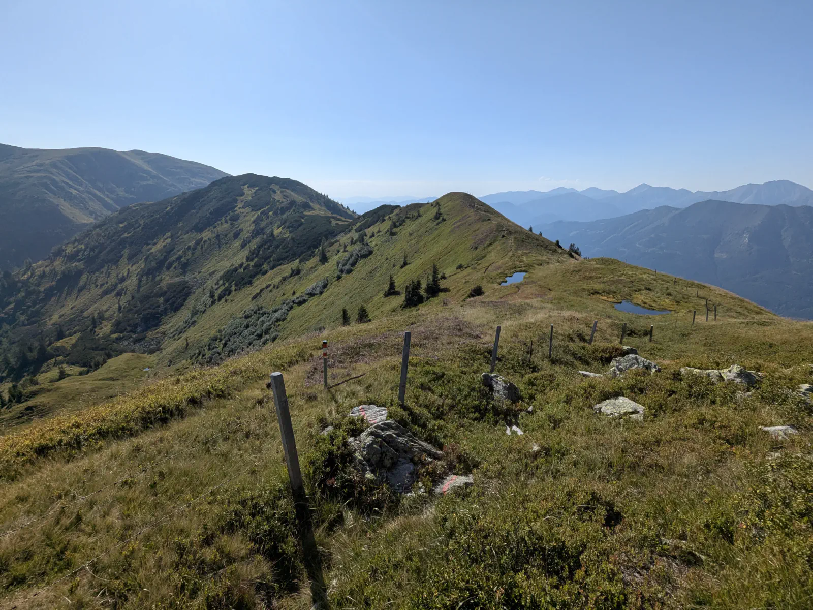 Blick auf den bisherigen Weg.