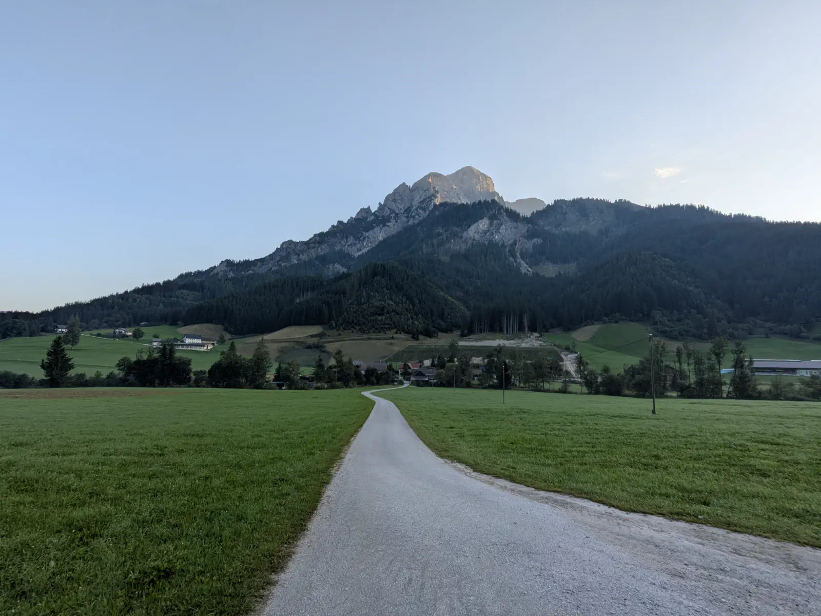 Wunderschöne Morgenstimmung am Beginn der Tour.