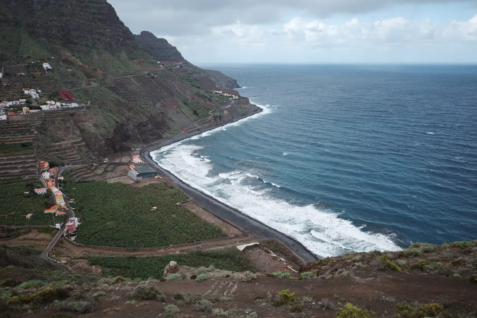 Als nächstes geht es für mich hinunter zum Strand von Hermigua.
