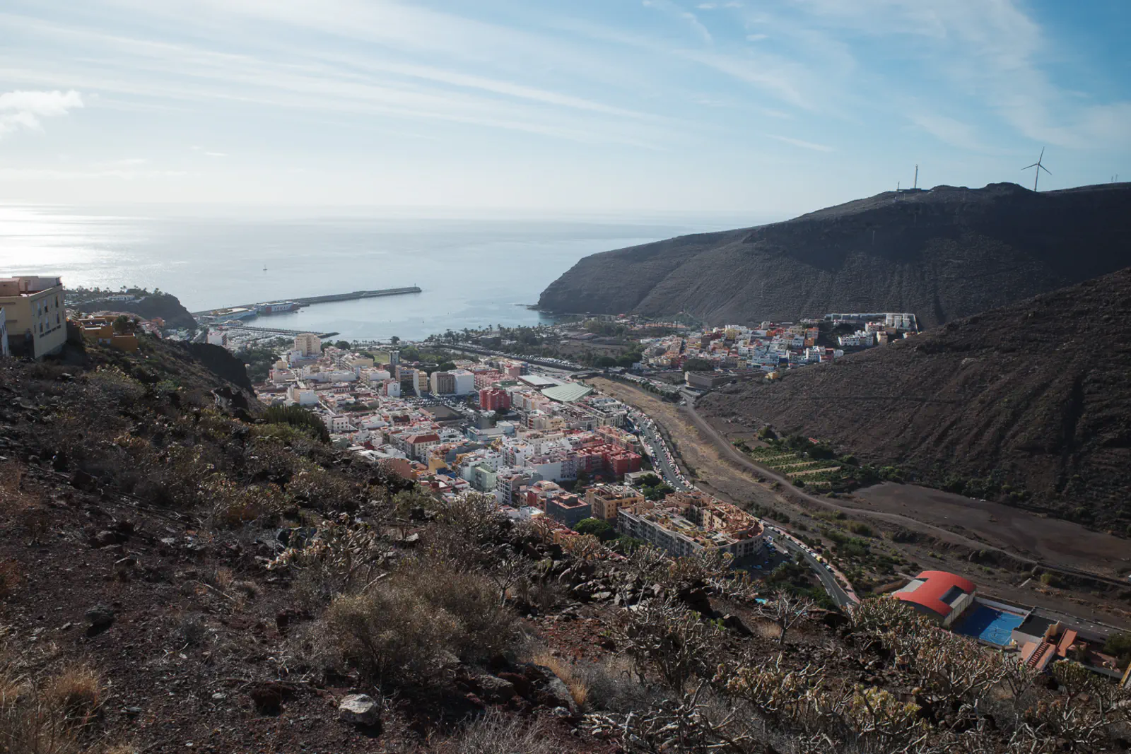 Blick zurück auf San Sebastián